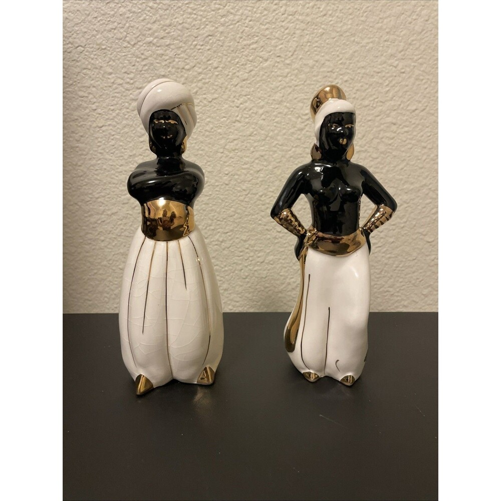 Vintage Black Americana Blackamoor  Style Moorish Figures